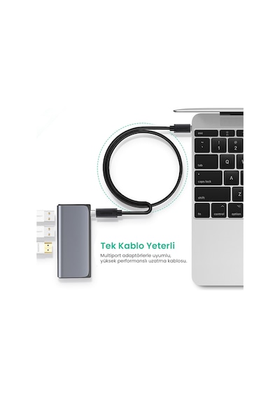 Ugreen Mt01925 Thunderbolt 3 Type-c Erkek To Type-c Dişi Uzatma Kablosu 50 Cm, 40574