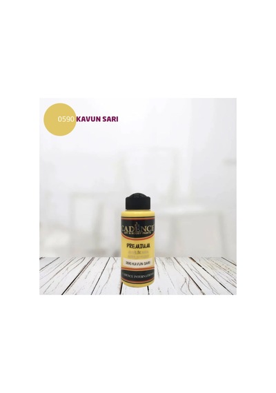 Cadence Premium Akrilik 0590 Kavun Sarı - 120ml Sarı Sarı