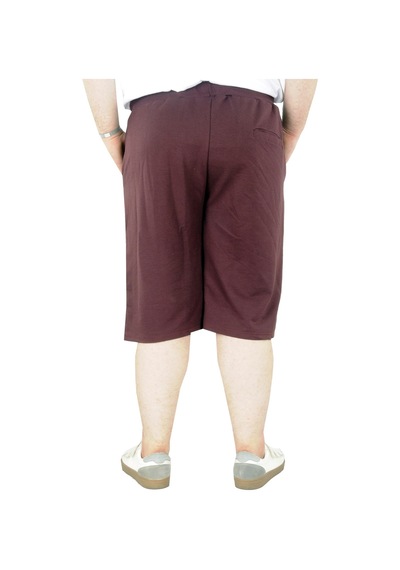 Mode Xl Büyük Beden Erkek Kapri Straight Basic 20500 Mürdüm 001