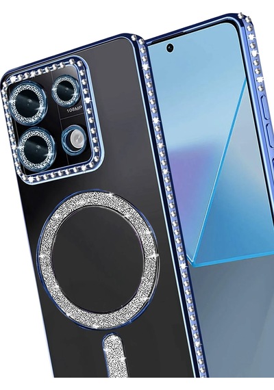 Uryport Xiaomi Redmi 13c Joke Simli Magneticsafe Kılıf - Mavi