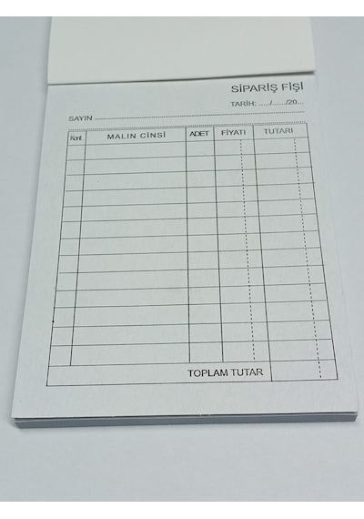 Ulaş Sipariş Fişi 1-50 Otokocopili 12Li Paket