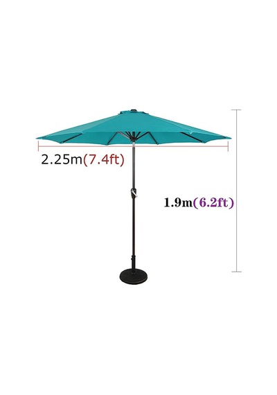 2,25 M 7,4 Ft Eğimli Bahçe Şemsiyesi, Krank, Su Geçirmez Ve Uv Korumalı, Güneş Koruması, Plaj Ve Açık Hava E Diğer 2,25 M 7,4 Ft Eğimli Bahçe Şemsiyesi, Krank, Su Geçirmez Ve Uv Korumalı, Güneş Koruması, Plaj Ve Açık Hava E Diğer