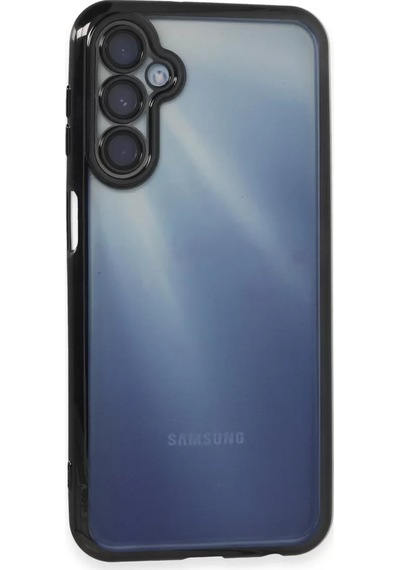 Newface Samsung Uyumlu Galaxy A55 5g Kılıf Razer Lensli Silikon - Siyah Resimdeki