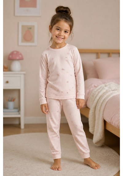 Eray Alp Kids Erkek Çocuk Pembe Karpuz Desenli Pijama Takımı Rahat Uyku Takımı