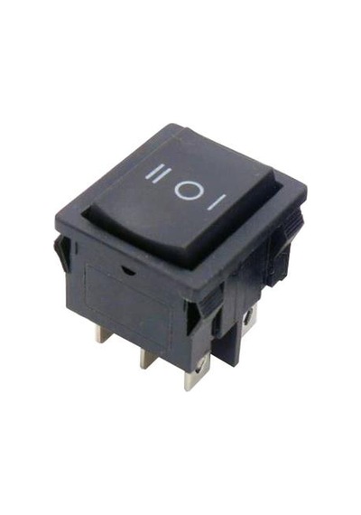 KCD4-602 ON-OFF-ON Switch 6 Pin Siyah