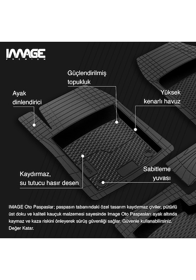 İmage Mercedes Vito W447 2014+ /viano Kauçuk Paspas