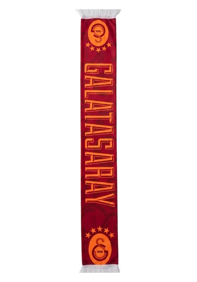 Galatasaray Lisanslı Sarı Kırmızı Şal Atkı Kırmızı - Sarı