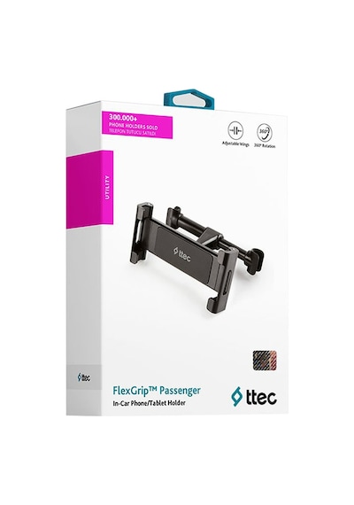 Ttec Flexgrip Passenger Koltuk Arkası Araç Telefon Tablet Tutucu