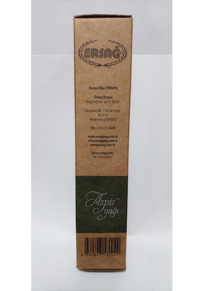 Ersağ Aspir Yağı 250 Ml