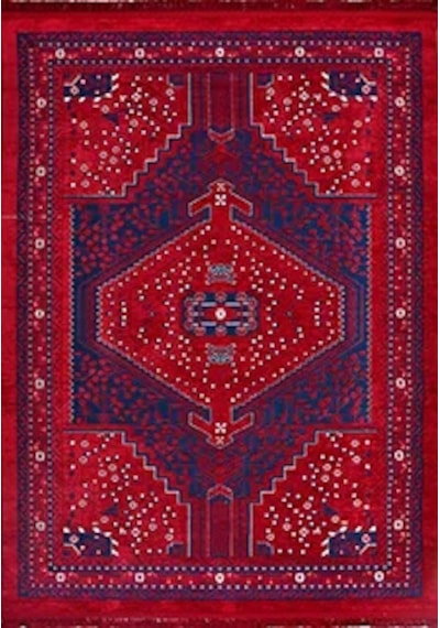 Anatolıa Halı Sahra -kırmızı / Lacivert -oturma Odası, Salon -kolay Temizlenebilir 4237849