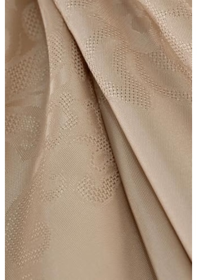 Tropik Home Jumbo Jakar Pano Desen Leke Tutmaz Jakarlı 150x220 Cm Lüks 8 Kişilik Masa Örtüsü Bej Genel