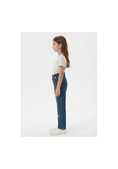 Gülerçocuk Koyu Mavi Kız Çocuk Yüksek Bel Lastikli İspanyol Paça Baskılı Kot Pantolon Mavi - 932113170 Mavi Gülerçocuk Koyu Mavi Kız Çocuk Yüksek Bel Lastikli İspanyol Paça Baskılı Kot Pantolon Mavi - 932113170 Mavi