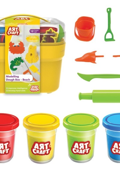 Art Craft Oyun Hamur Sepeti Kumsal Çok  Renkli