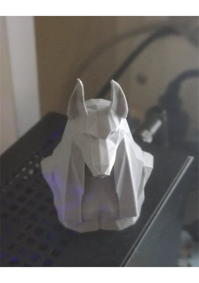 Antik Mısır Anubis Biblo Büst Beyaz 12 Cm