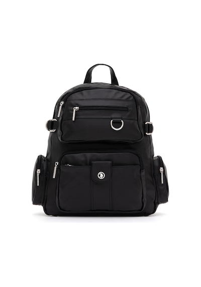 U.S. Polo Assn. Kadın Siyah Yumuşak Sırt Çantası 50317805-VR046