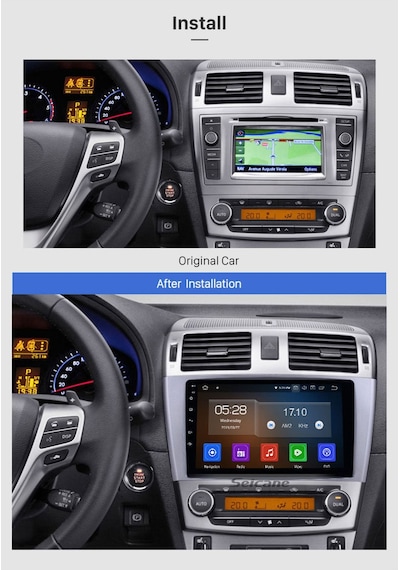 Toyota Avensıs 2009-2015 Multimedya Navigasyon Usb Kamera Carplayer 4 Ram Uyumlu