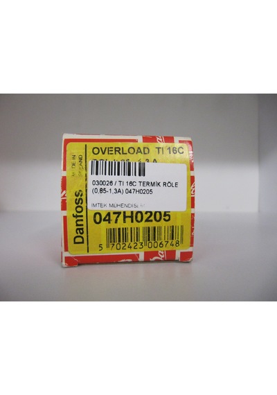 Danfoss Tı 16c 0.85-1.3a 047h0205 Thermal Overload Relay