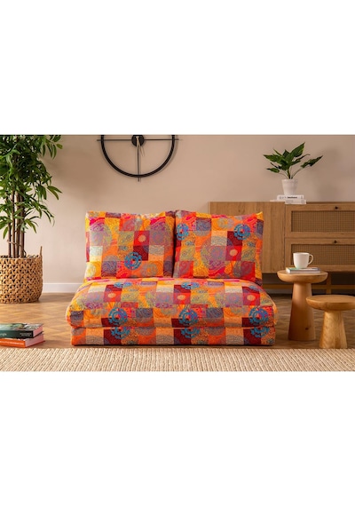 Pafu Taida İkili Katlanır Yataklı Uzanma Koltuğu Patchwork