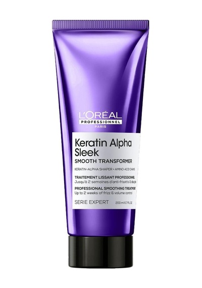 Keratin Alpha Sleek Smooth Transformer Elektriklenme Önleyici Ve Pürüzsüzleştirici Saç Kremi 200 Ml