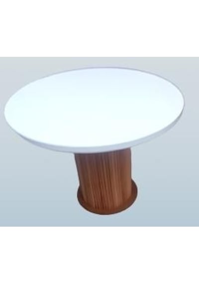 Masa Anıt Model Parlak Beyaz Lake Ceviz Boya Kayın 120cm Kutu Sevk El Yapım