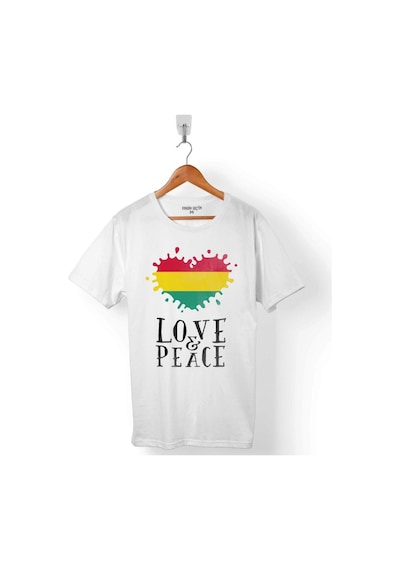 Raggae Musıc Love And Peace Dub Ekolayzer Erkek Tişört 001
