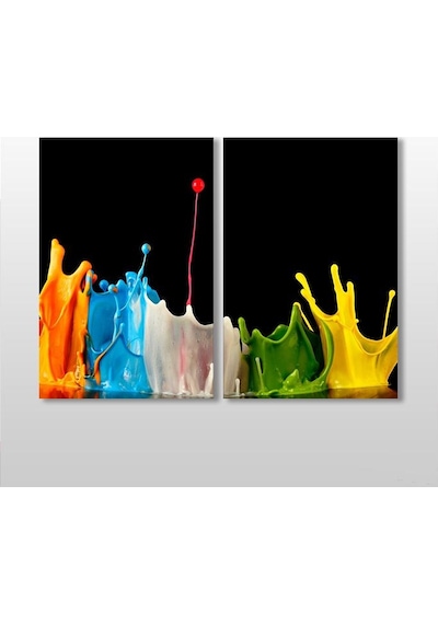 Gökkuşağı Renkleri Kanvas Tablo 100x90cm