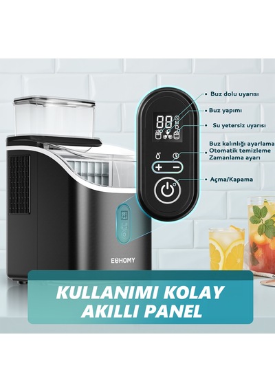Küp Taşınabilir Buz Makinesi, Otomatik Temizleme, Hızlı Buz Yapma, Im005