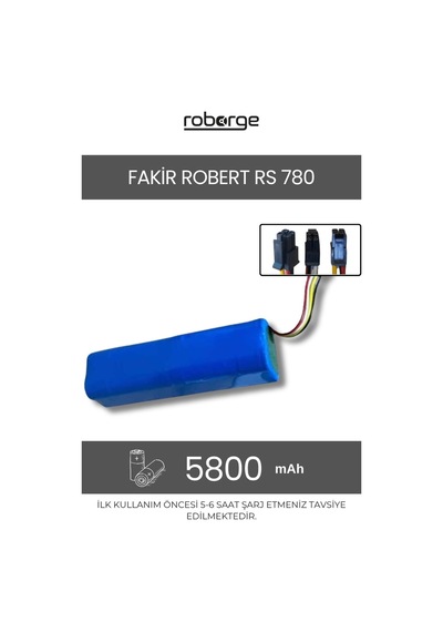 Fakir Rs780 Robot Süpürge Uyumlu Batarya 5800 Mah - Muadil Ürün