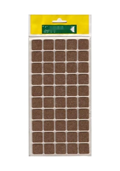 Yapışkanlı Keçe Zemin Koruyucusu, 20x20 Mm, 50 Adet 6395751