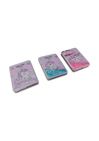 Gigi Panda Unicorn Sakura Yazılı Katlanır Dikdörtgen Makyaj Aynası