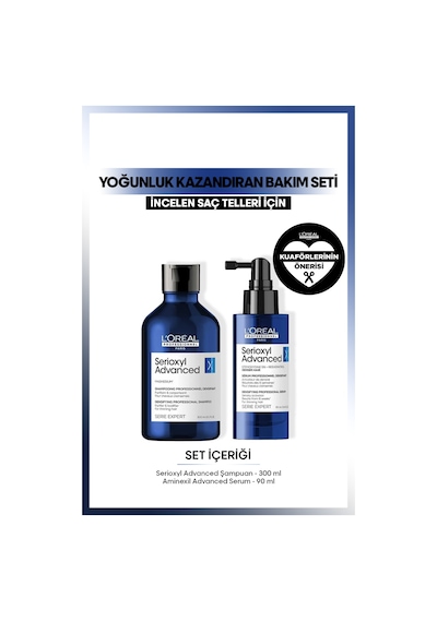 L'Oréal Professionnel Serie Expert Serioxyl Advanced Şampuan 300 ML + Serum 90 ML