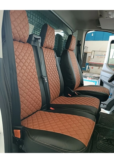 Ford Transit Araca Özel Tek Kabin Deri Oto Koltuk Kılıfı 158188