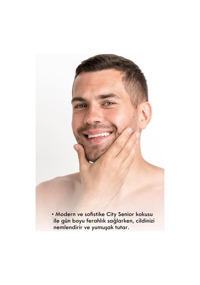 2 Si 1 Arada Tıraş Sonrası Krem Ve Kolonya - City Senior 400 Ml