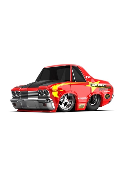 Adore Oyuncak Cartuned S2 1968 Chevy El Camino - Kırmızı Pro Street Araba Ict529576