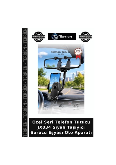 Özel Seri Telefon Tutucu Jx034 Siyah Taşıyıcı Sürücü Eşyası Oto Aparatı