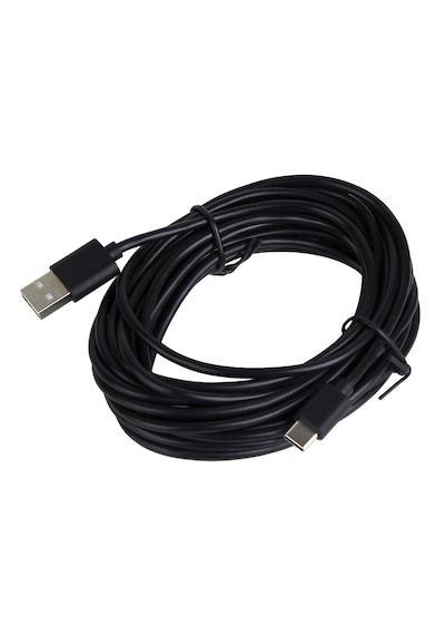 Cr70 5 Metre Usb-a'dan Type-c'ye Hızlı Şarj Ve Data Kablosu Ekstra Uzun, Dayanıklı Araç / Güvenlik Kamerası Ve Ev Şarj Kablosu 5 Mt
