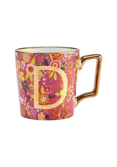Karaca Flower D Harfli Kupa 350 ml