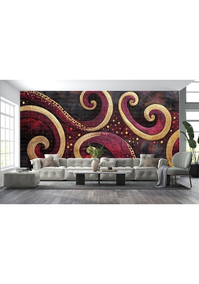 Batik Desen Poster Duvar Kağıdı Renkli