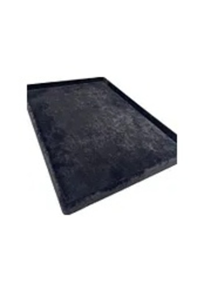 Süet Kumaş Siyah Renk 34/24 Cm Takı Servis Sunum Tablası