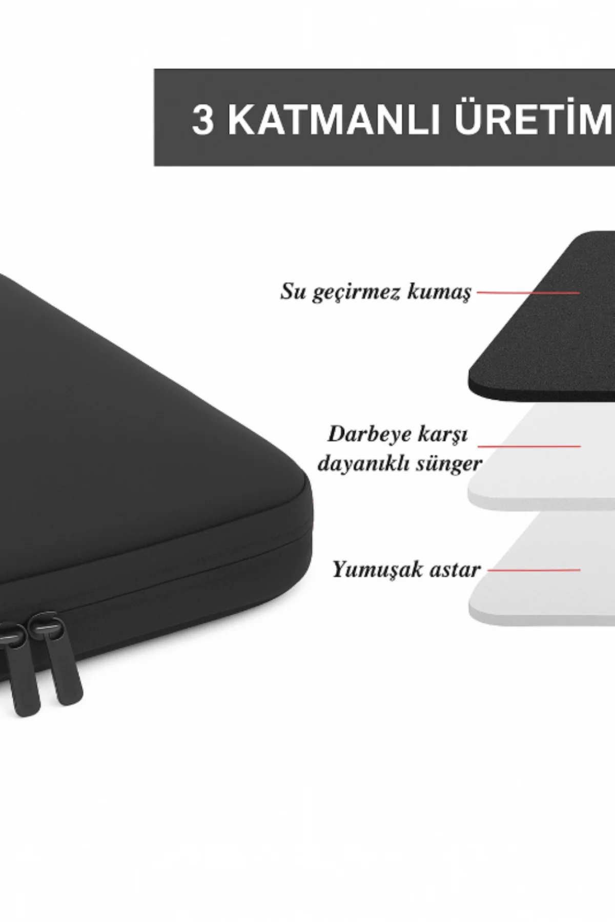 Laptop Çantası 15.6'' Evrak Çanta Tüm Markalarla Uyumlu Siyah