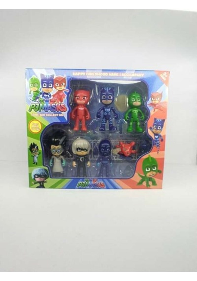 Pj Masks 6 Figür 4 Aksesuar Pj Maskeliler 10 Parça