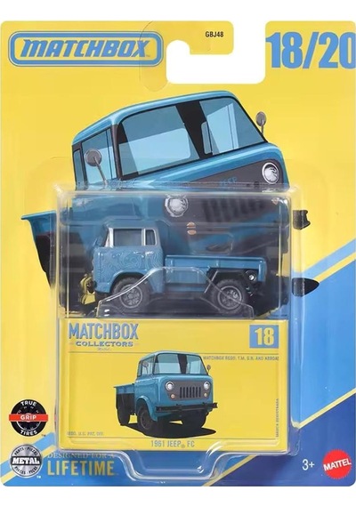 Matchbox Koleksiyon Araçlar 1961 Jeep Fc Gbj48 - Jcl42 Sarı