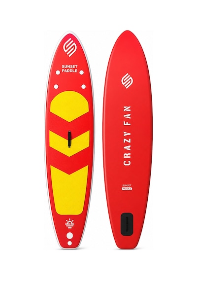 Crazy Fan Sarı Kırmızı Şişme Sup Board / Paddle Board 320 Cm