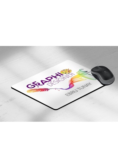 Kişiye Özel Grafik Tasarımcı Temalı Dikdörtgen Mouse Pad - 2