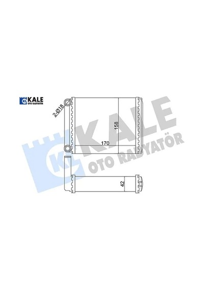 Kalorıfer Radyatoru Sprınter B901 B904 95 06 Kale Radyatör A0038353501