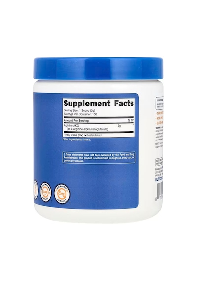Nutricost Arginine Akg Nitric Oxid 300 G