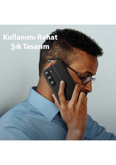 Dux Ducis Sm Galaxy Uyumlu S23 Plus Kılıf Skin X2 Series Magnetic Pu Deri Manyetik Kapaklı Kılıf- 5775 Lacivert