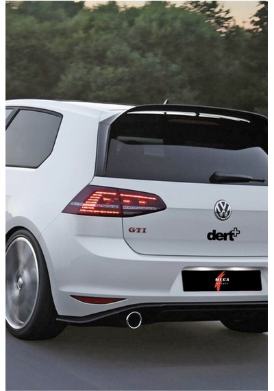 Dert+ Oto Cam Sticker 13 5 Cm