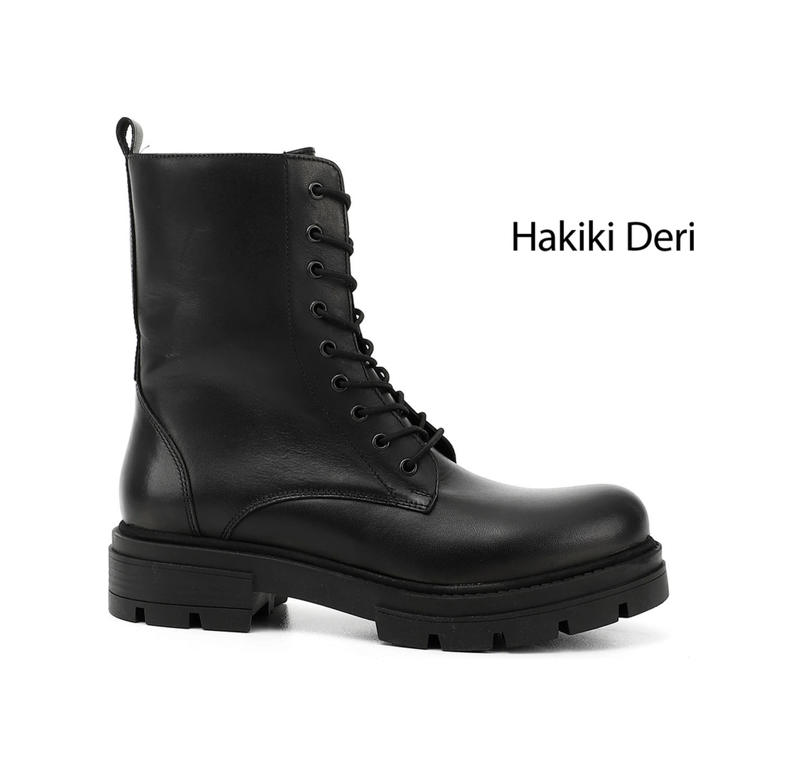 Gönderi(R) Gönderi R Kadın Siyah Fermuarlı Hakiki Deri Postal Bot Dkzb02842407 Siyah