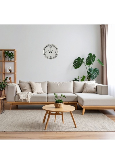 White Index 40 Cm Metal Duvar Saati Çok Renkli